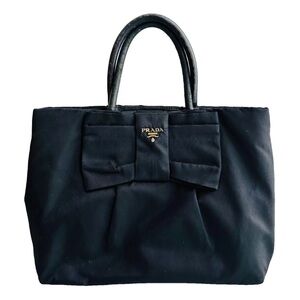 🖤 Prada Tessuto Fiocco Bow Tote – Black Nylon (Circa 2008) 🖤